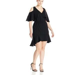 ABS Allen Schwartz Cocktail Dress SZ 1X Black